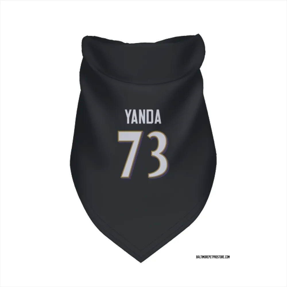 Baltimore Ravens Marshal Yanda Black Pet Bandana for Dog & Cat