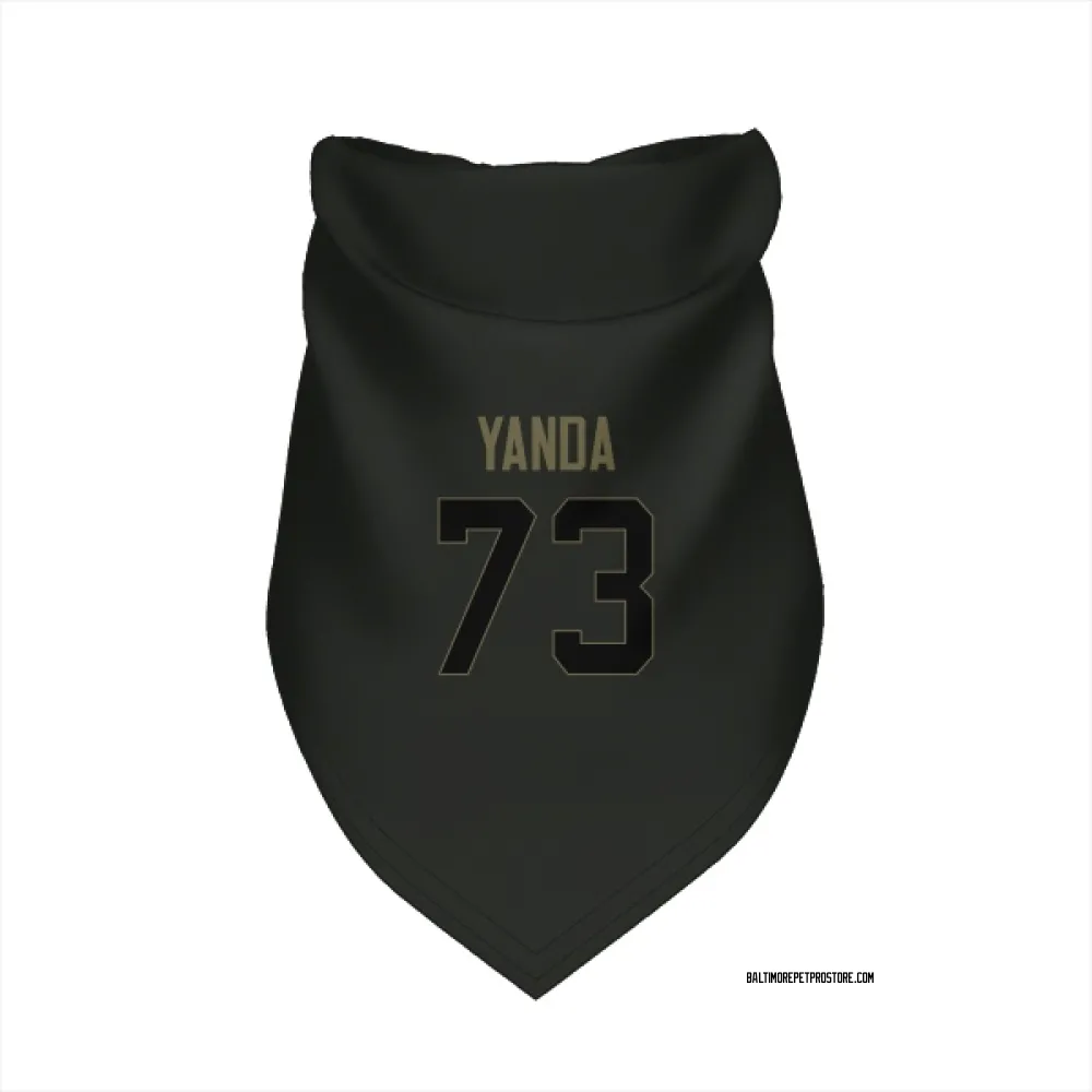 Baltimore Ravens Marshal Yanda Black Service Pet Bandana for Dog & Cat