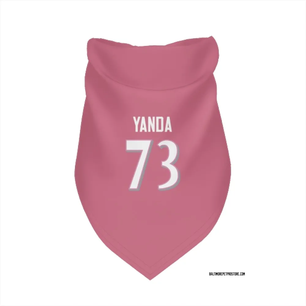 Baltimore Ravens Marshal Yanda Pink Pet Bandana for Dog & Cat