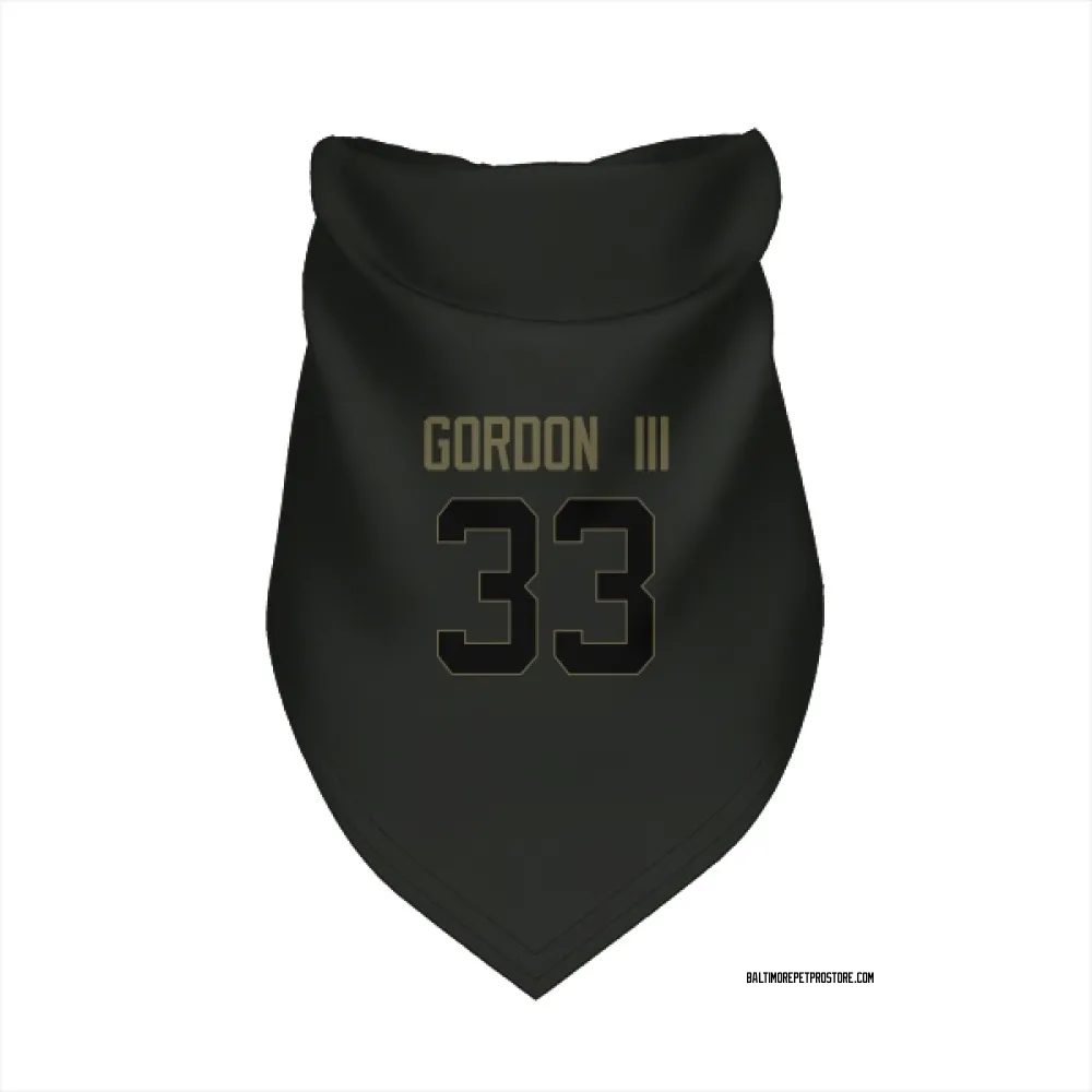 Baltimore Ravens Melvin Gordon III Black Service Pet Bandana for Dog & Cat