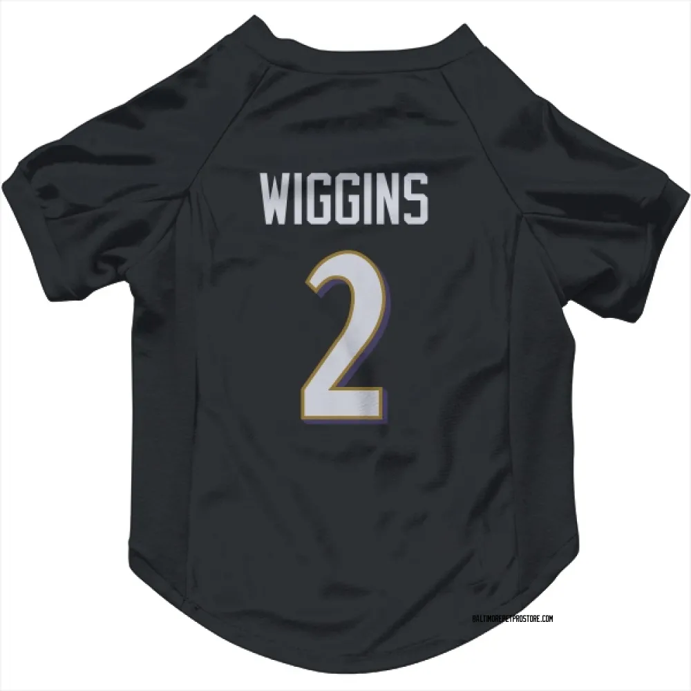 Baltimore Ravens Nate Wiggins Black Pet Jersey for Dog & Cat