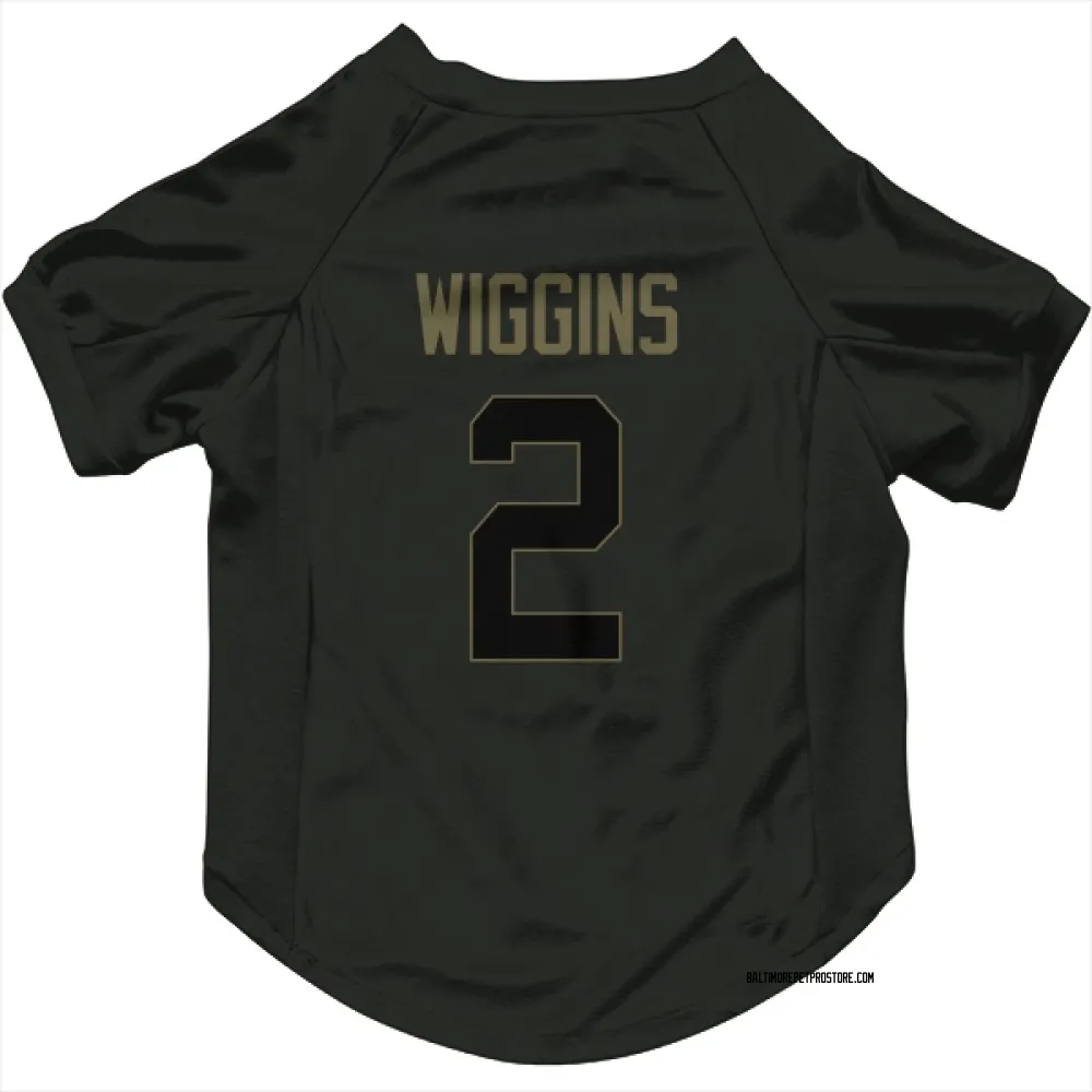 Baltimore Ravens Nate Wiggins Black Service Pet Jersey for Dog & Cat