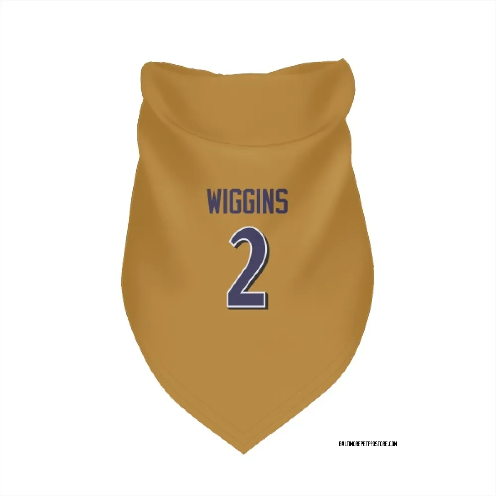 Baltimore Ravens Nate Wiggins Gold Pet Bandana for Dog & Cat