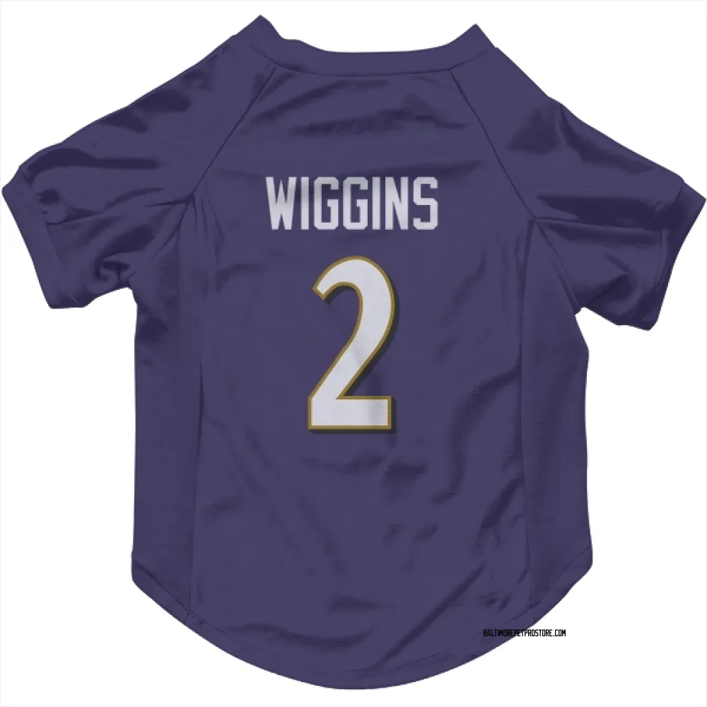 Baltimore Ravens Nate Wiggins Purple Pet Jersey for Dog & Cat