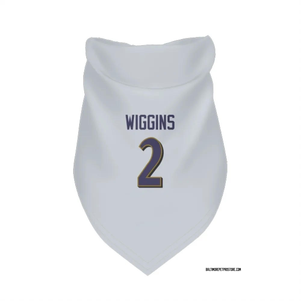 Baltimore Ravens Nate Wiggins White Pet Bandana for Dog & Cat