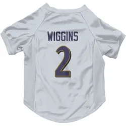 Baltimore Ravens Nate Wiggins White Pet Jersey for Dog & Cat