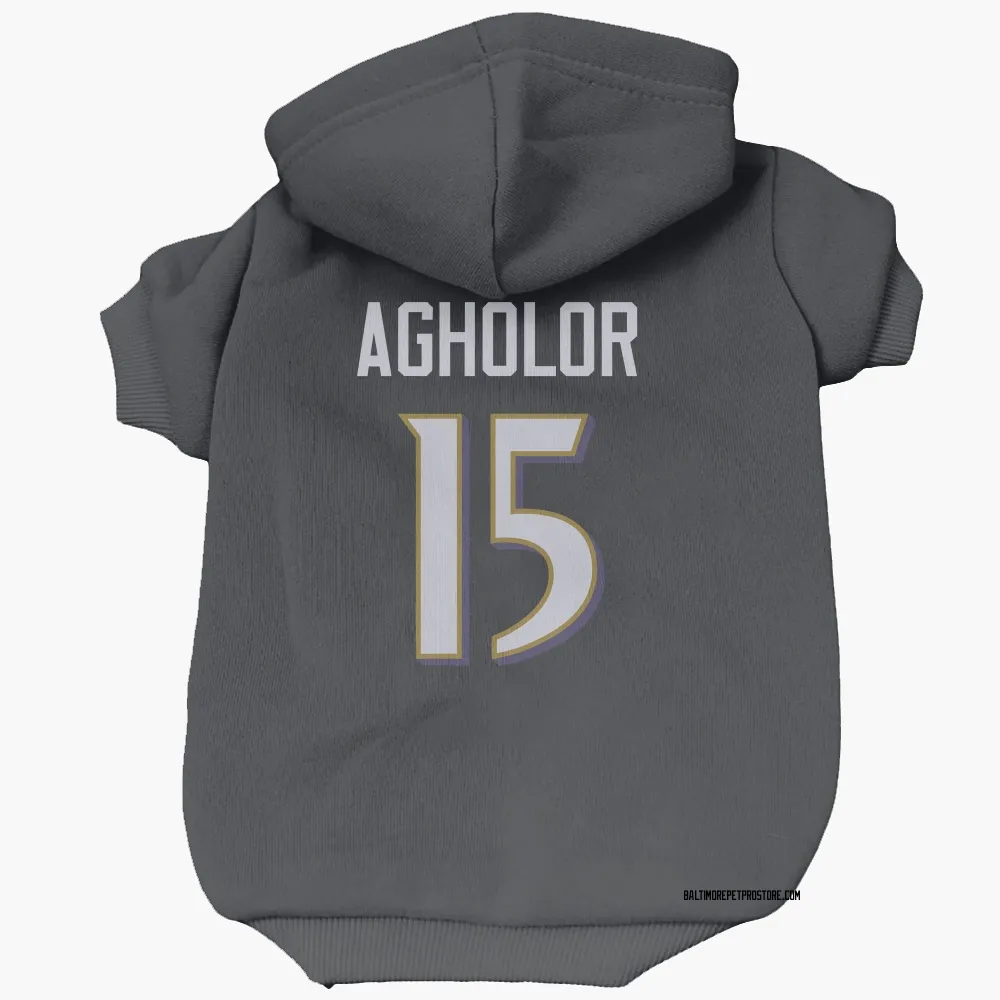 Baltimore Ravens Nelson Agholor Black Pet Hoodie for Dog & Cat