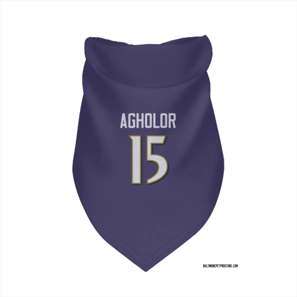 Baltimore Ravens Nelson Agholor Purple Pet Bandana for Dog & Cat