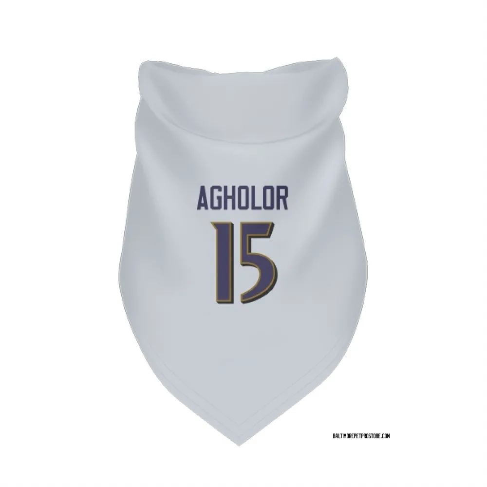 Baltimore Ravens Nelson Agholor White Pet Bandana for Dog & Cat