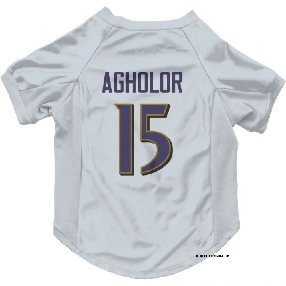 Baltimore Ravens Nelson Agholor White Pet Jersey for Dog & Cat
