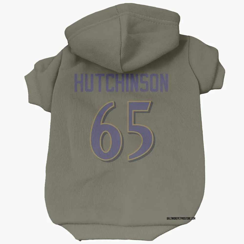 Baltimore Ravens Ozzie Hutchinson Olive Pet Hoodie for Dog & Cat