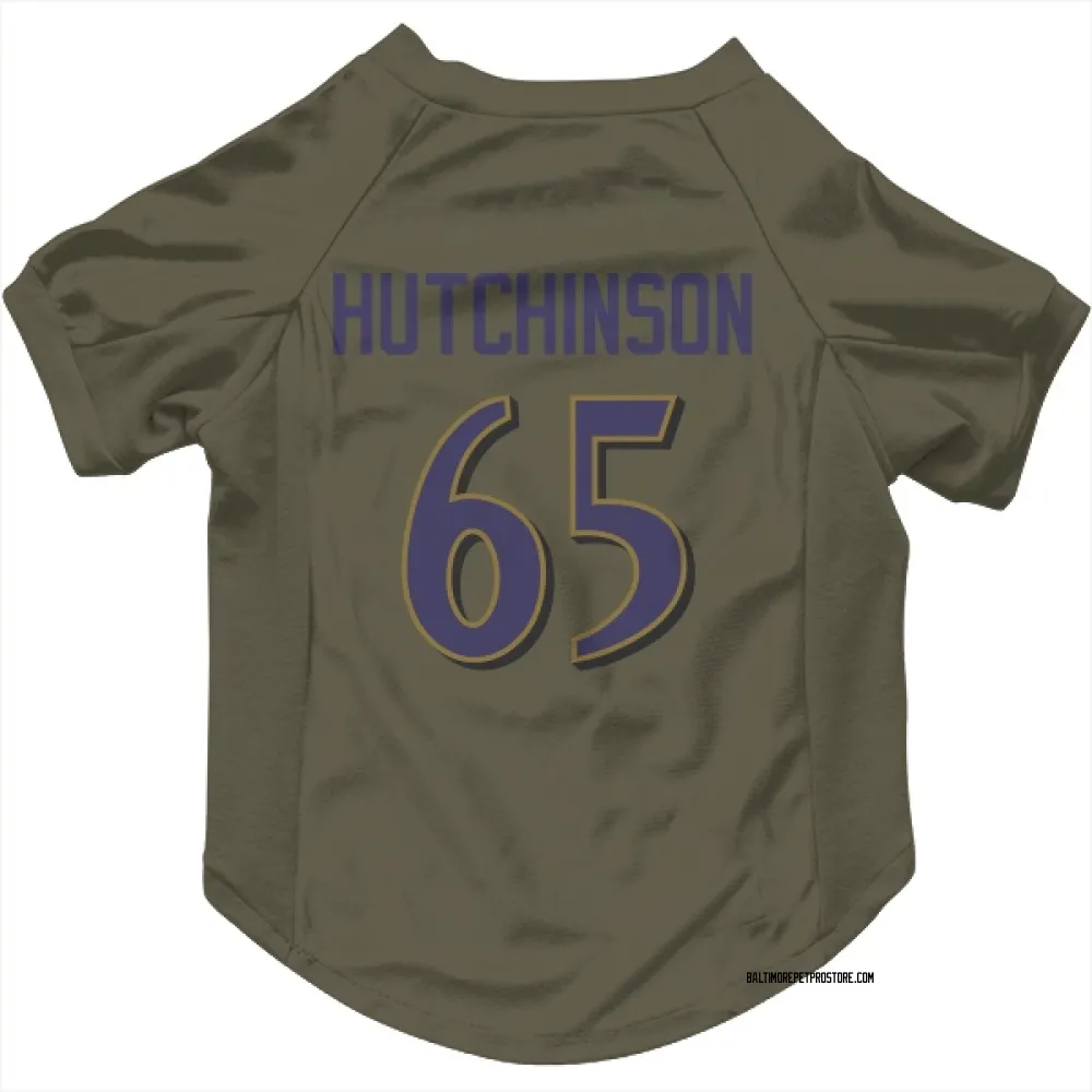 Baltimore Ravens Ozzie Hutchinson Olive Pet Jersey for Dog & Cat