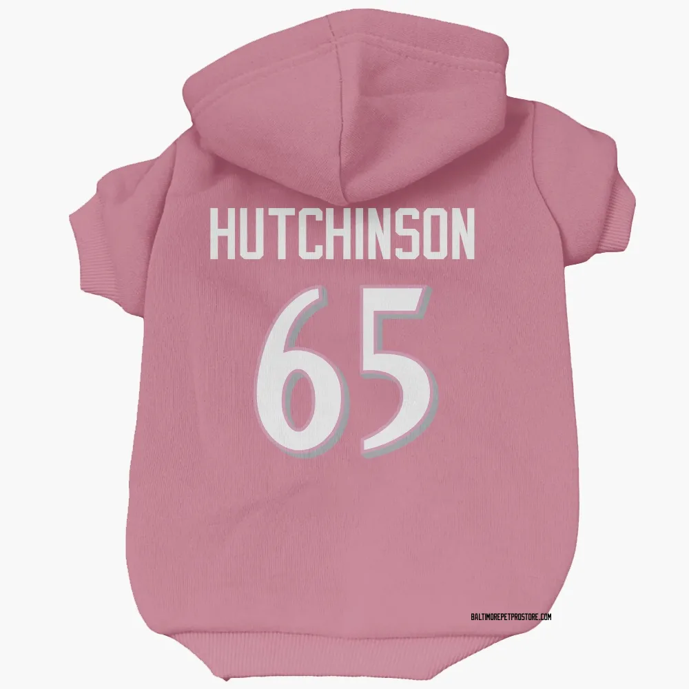 Baltimore Ravens Ozzie Hutchinson Pink Pet Hoodie for Dog & Cat