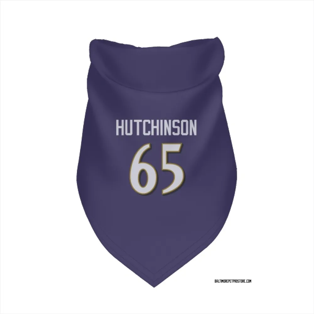 Baltimore Ravens Ozzie Hutchinson Purple Pet Bandana for Dog & Cat