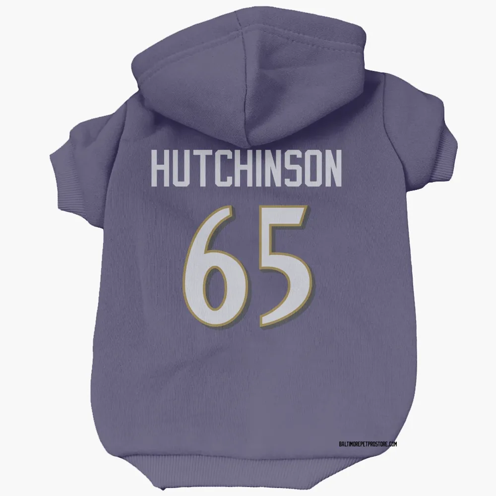 Baltimore Ravens Ozzie Hutchinson Purple Pet Hoodie for Dog & Cat