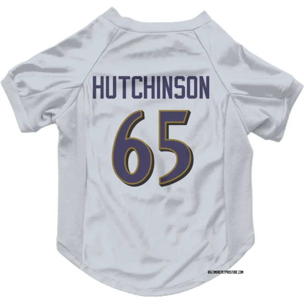 Baltimore Ravens Ozzie Hutchinson White Pet Jersey for Dog & Cat