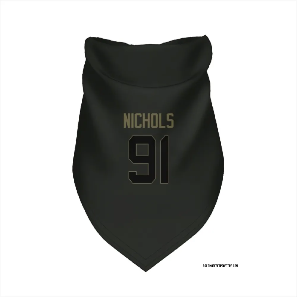 Baltimore Ravens Rayshad Nichols Black Service Pet Bandana for Dog & Cat