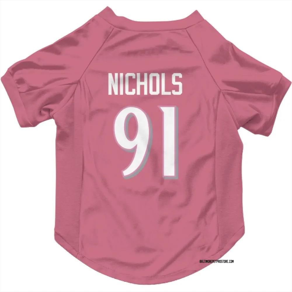 Baltimore Ravens Rayshad Nichols Pink Pet Jersey for Dog & Cat