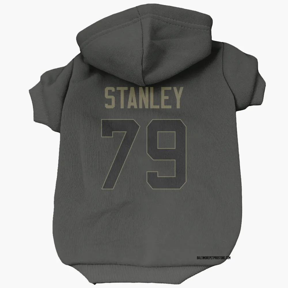 Baltimore Ravens Ronnie Stanley Black Service Pet Hoodie for Dog & Cat