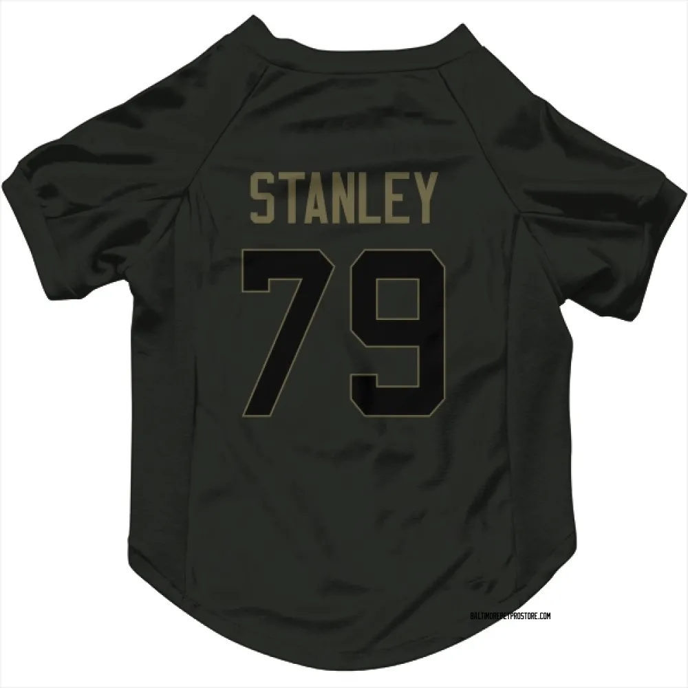 Baltimore Ravens Ronnie Stanley Black Service Pet Jersey for Dog & Cat