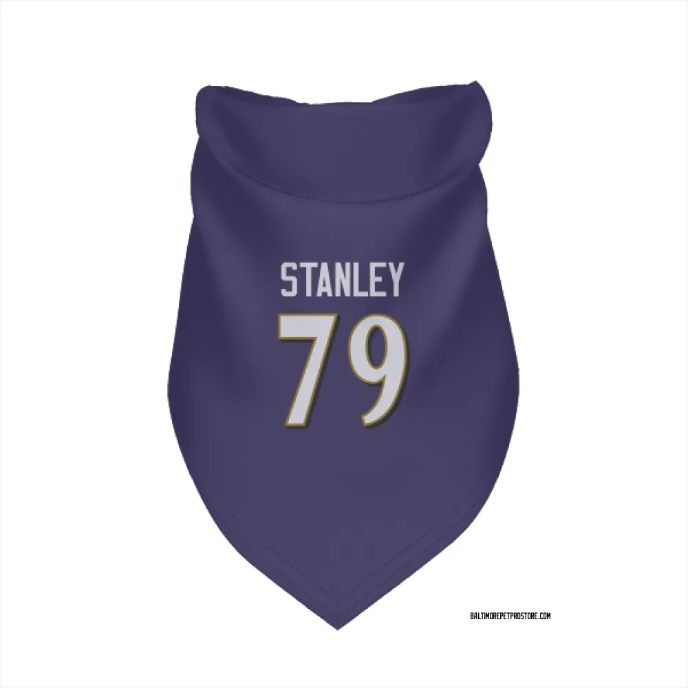 Baltimore Ravens Ronnie Stanley Purple Pet Bandana for Dog & Cat
