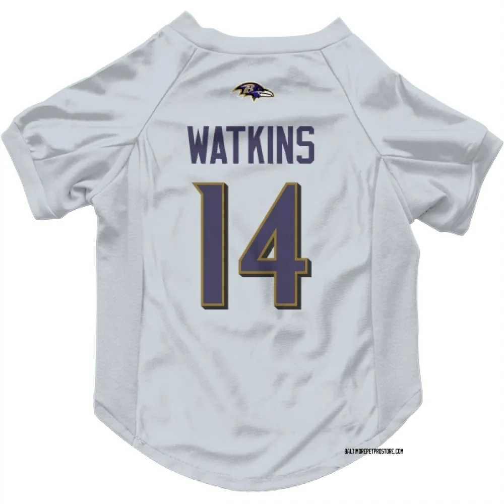 Baltimore Ravens Sammy Watkins White Pet Jersey for Dog & Cat ...