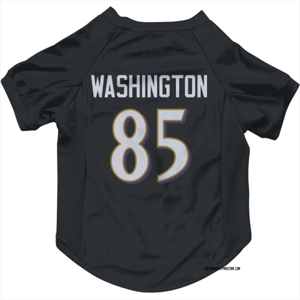 Baltimore Ravens Scotty Washington Black Pet Jersey for Dog & Cat