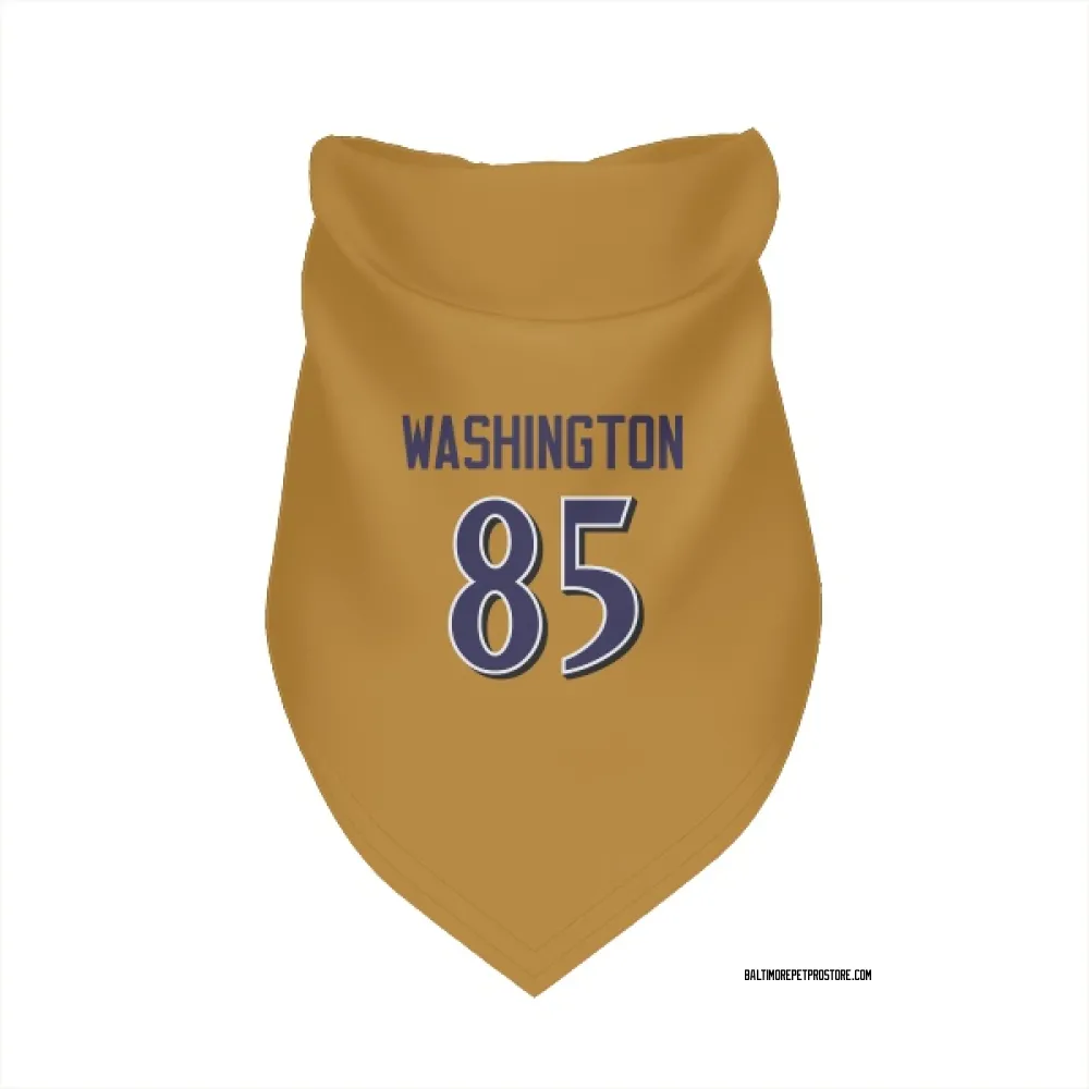 Baltimore Ravens Scotty Washington Gold Pet Bandana for Dog & Cat
