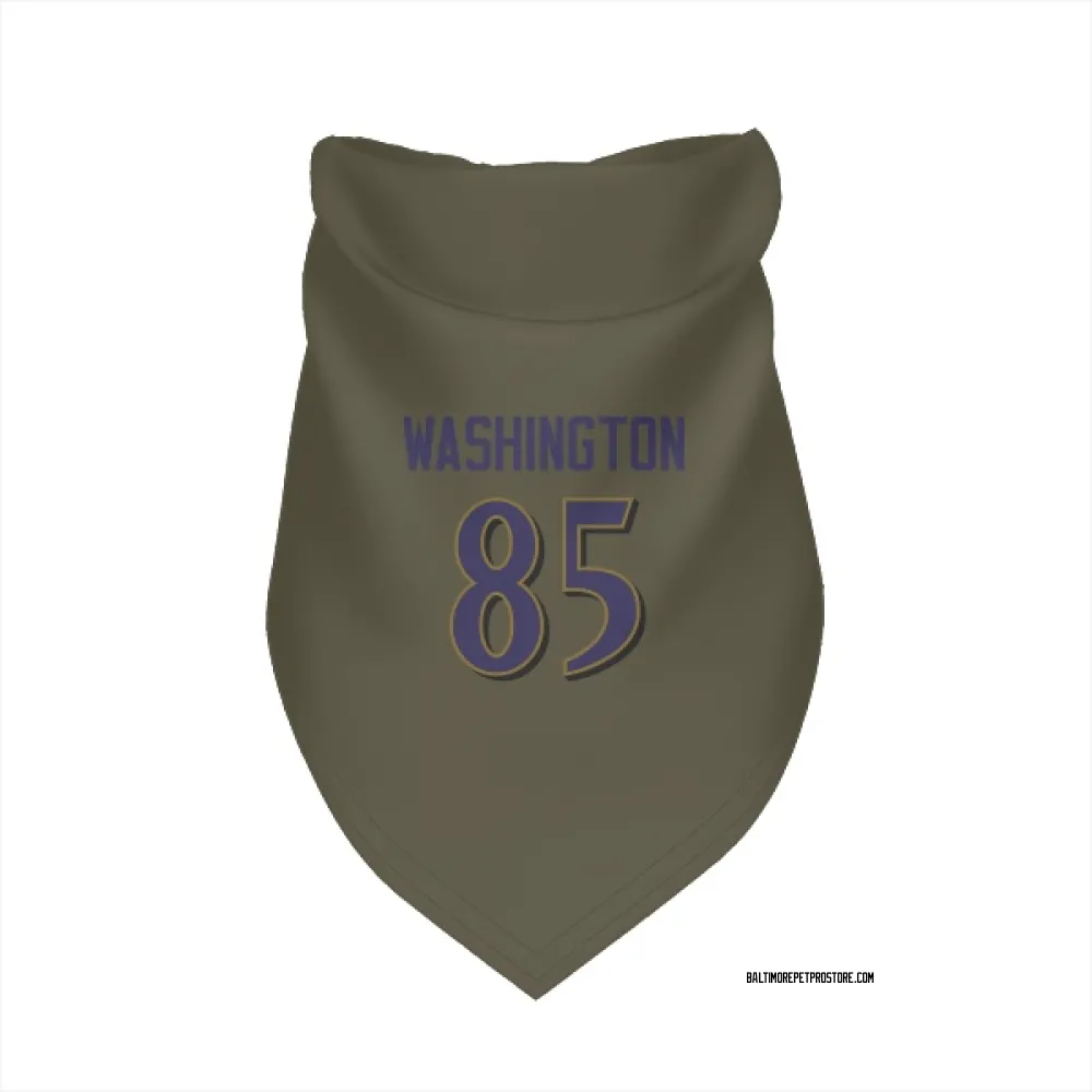 Baltimore Ravens Scotty Washington Olive Pet Bandana for Dog & Cat