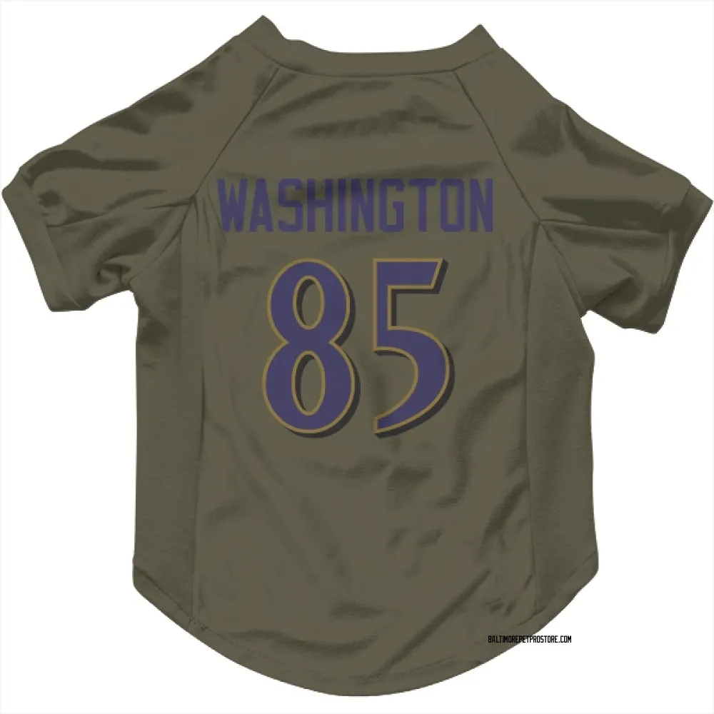 Baltimore Ravens Scotty Washington Olive Pet Jersey for Dog & Cat