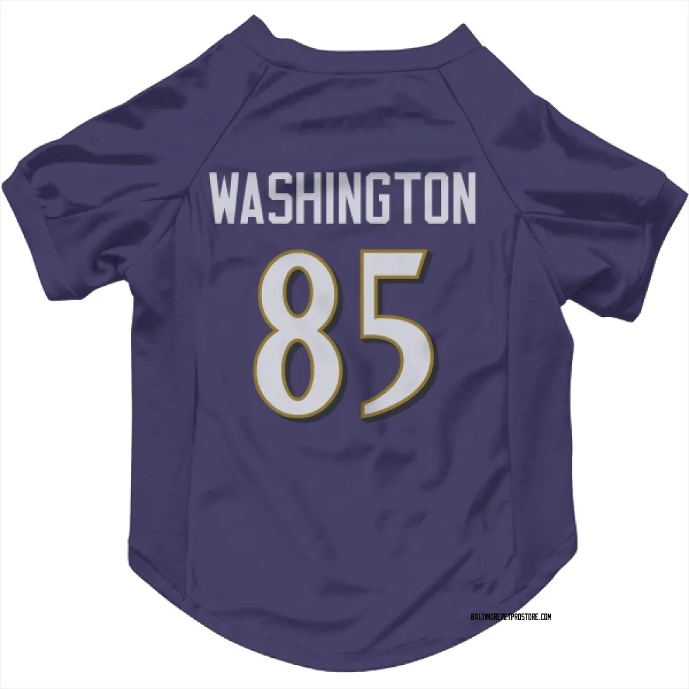 Baltimore Ravens Scotty Washington Purple Pet Jersey for Dog & Cat