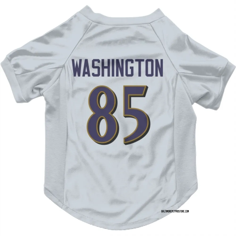 Baltimore Ravens Scotty Washington White Pet Jersey for Dog & Cat