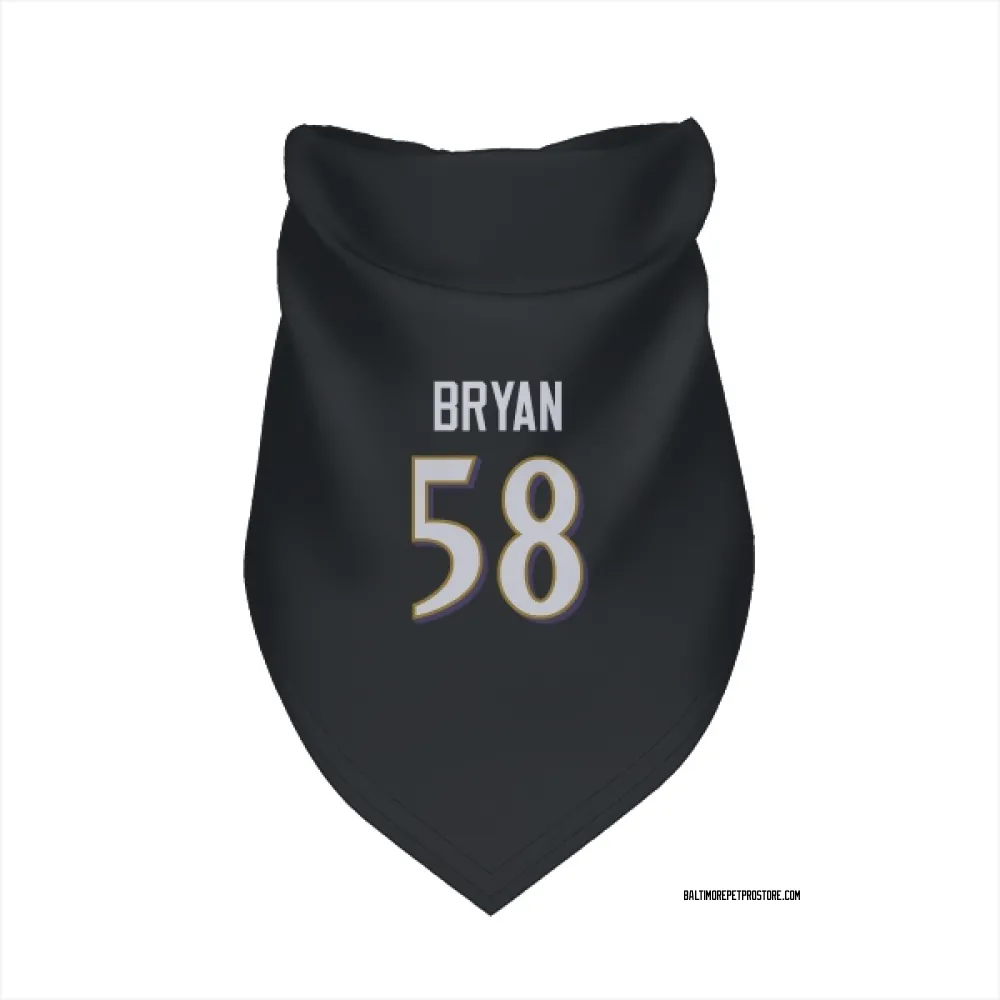 Baltimore Ravens Taven Bryan Black Pet Bandana for Dog & Cat