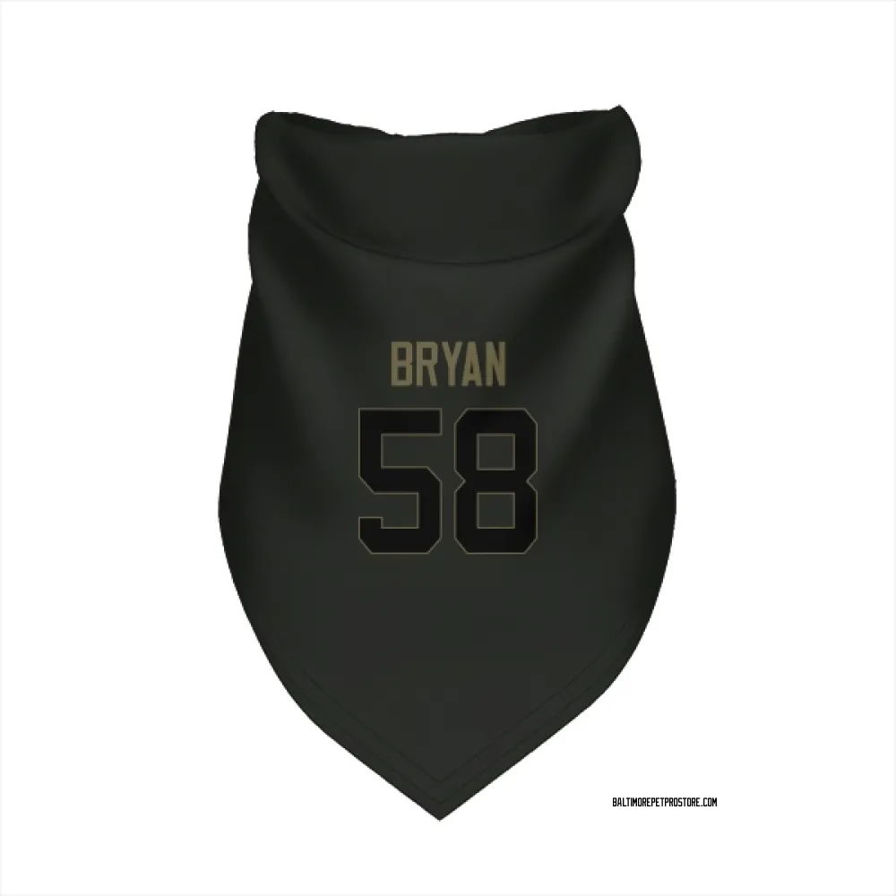 Baltimore Ravens Taven Bryan Black Service Pet Bandana for Dog & Cat