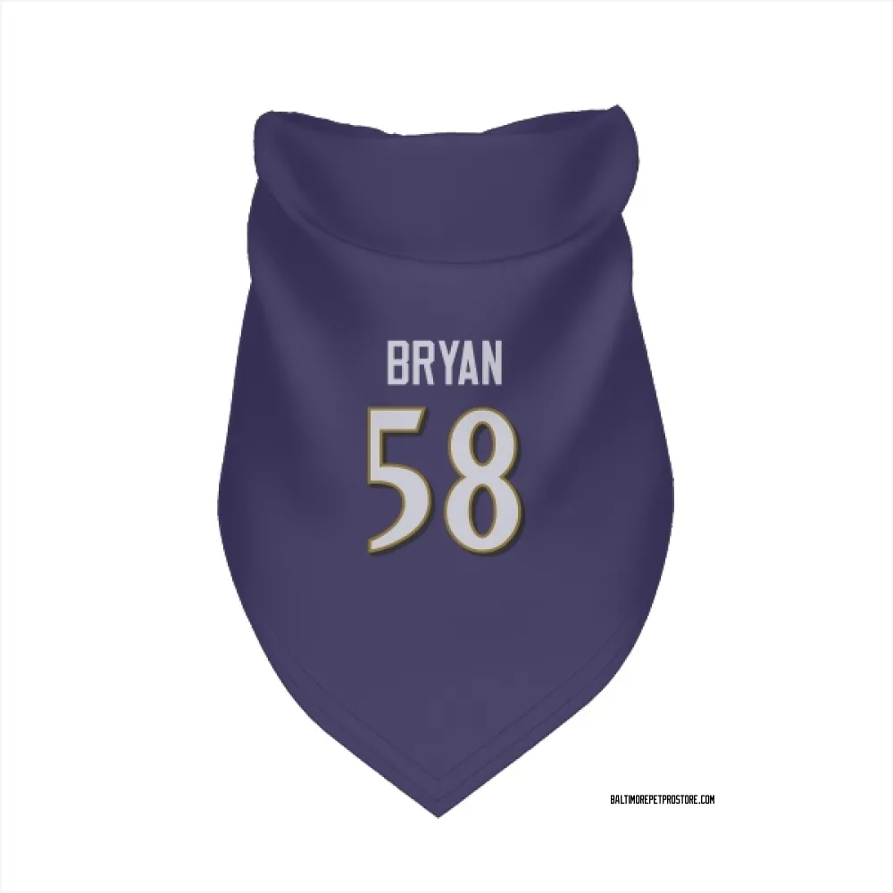 Baltimore Ravens Taven Bryan Purple Pet Bandana for Dog & Cat