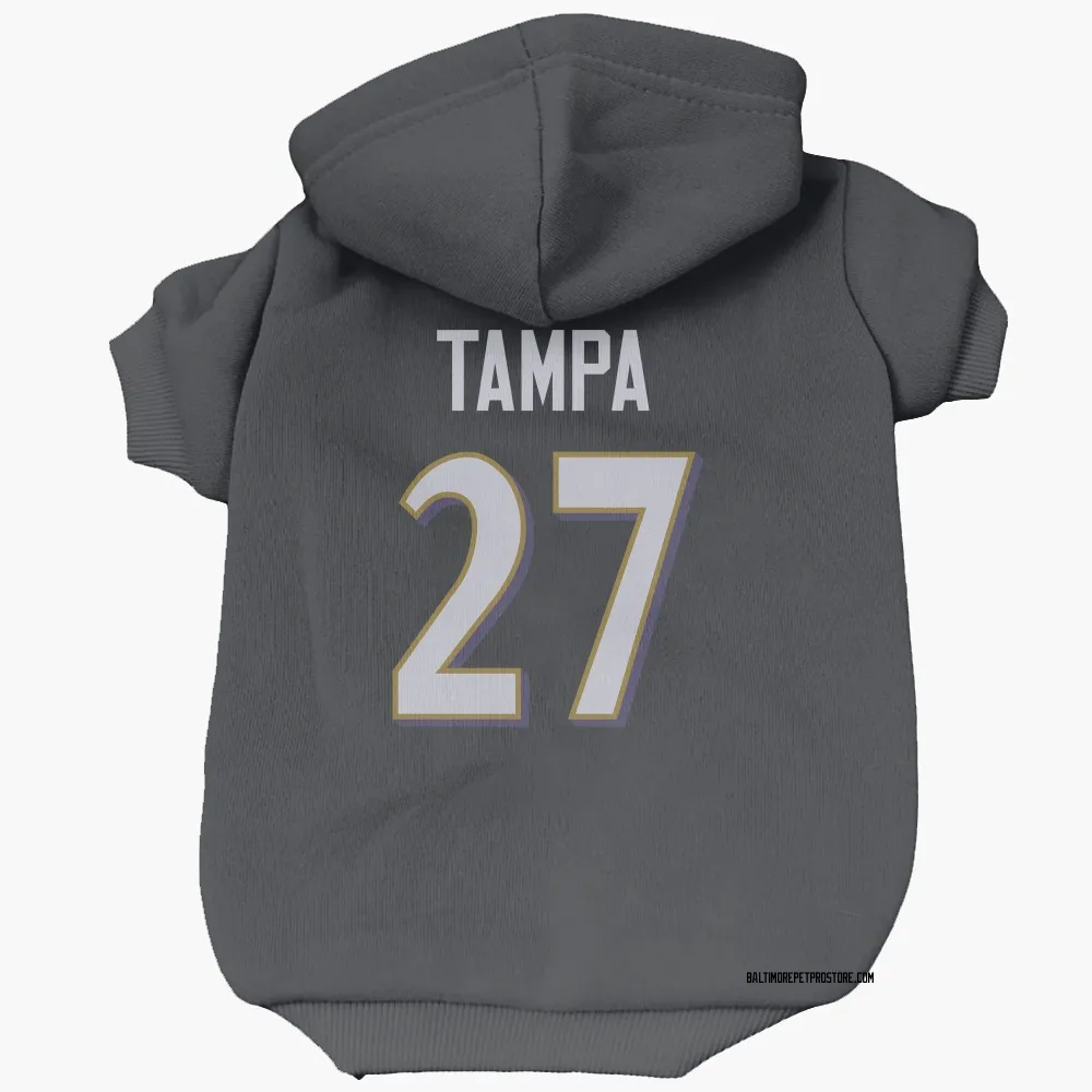 Baltimore Ravens T.J. Tampa Black Pet Hoodie for Dog & Cat
