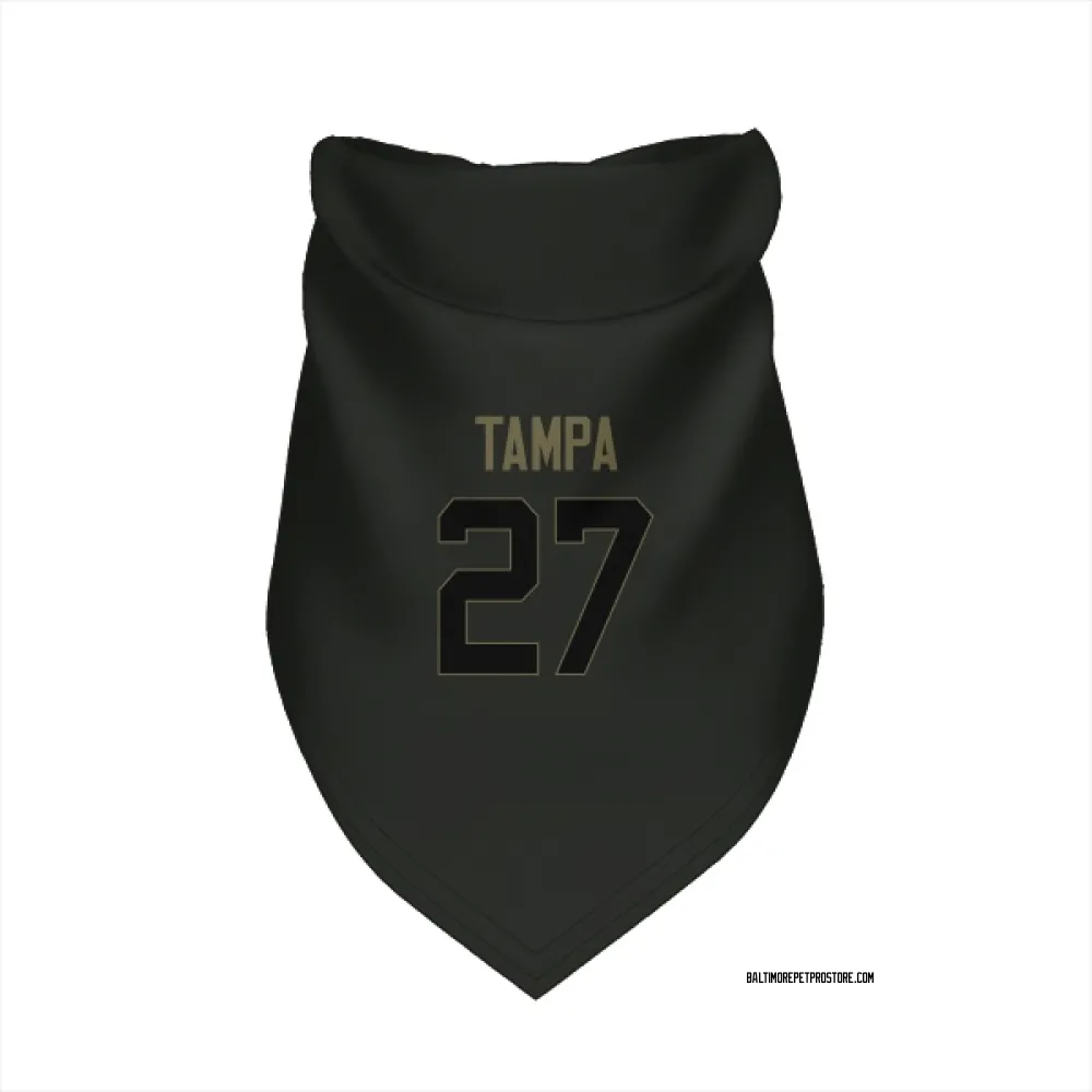 Baltimore Ravens T.J. Tampa Black Service Pet Bandana for Dog & Cat