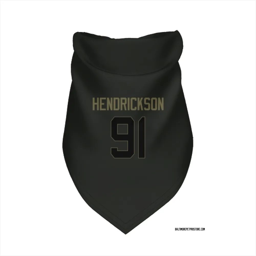 Baltimore Ravens Trey Hendrickson Black Service Pet Bandana for Dog & Cat
