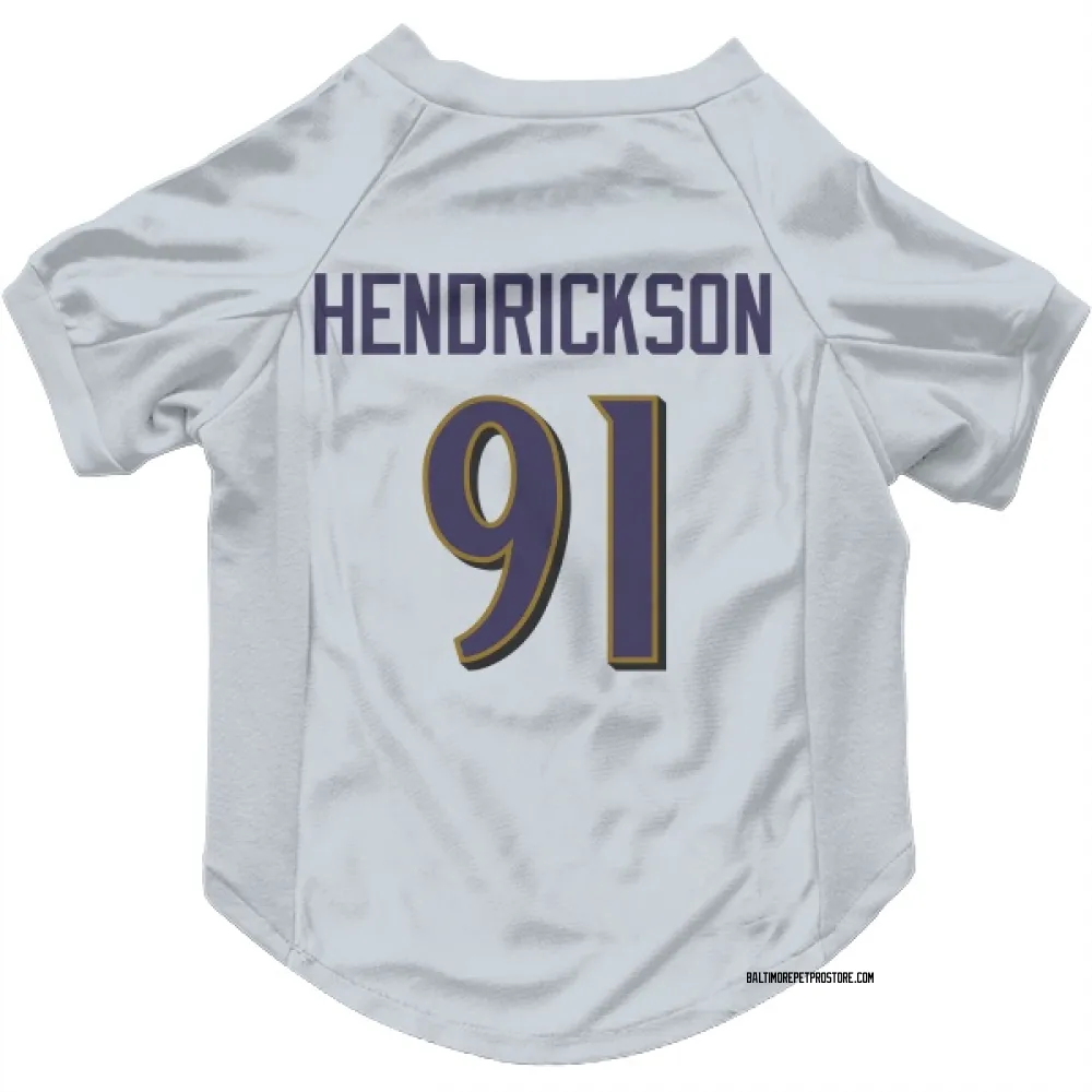 Baltimore Ravens Trey Hendrickson White Pet Jersey for Dog & Cat