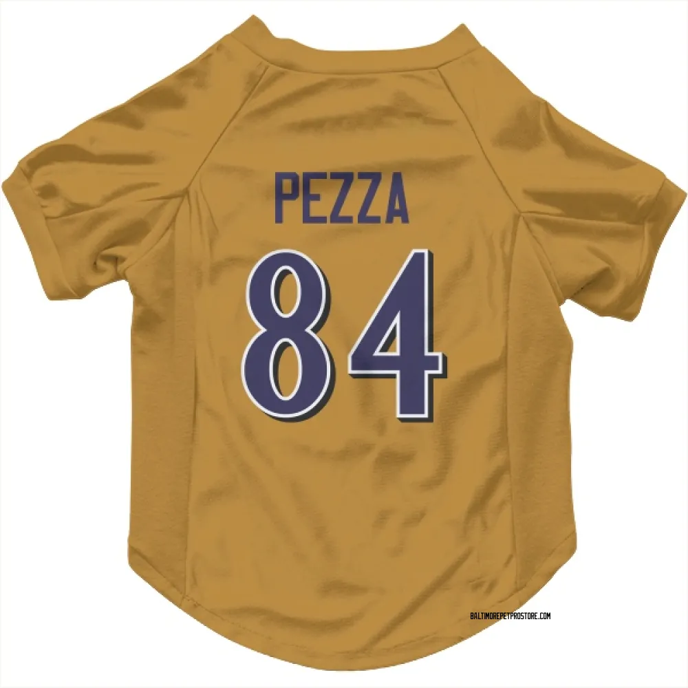 Baltimore Ravens Ty Pezza Gold Pet Jersey for Dog & Cat