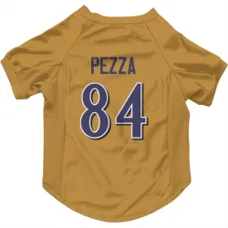 Baltimore Ravens Ty Pezza Gold Pet Jersey for Dog & Cat