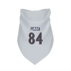 Baltimore Ravens Ty Pezza White Pet Bandana for Dog & Cat