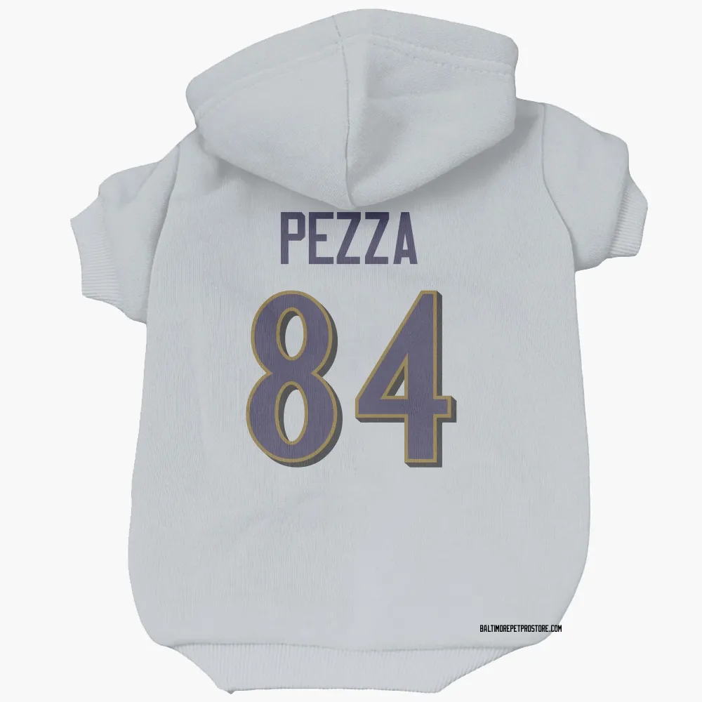 Baltimore Ravens Ty Pezza White Pet Hoodie for Dog & Cat
