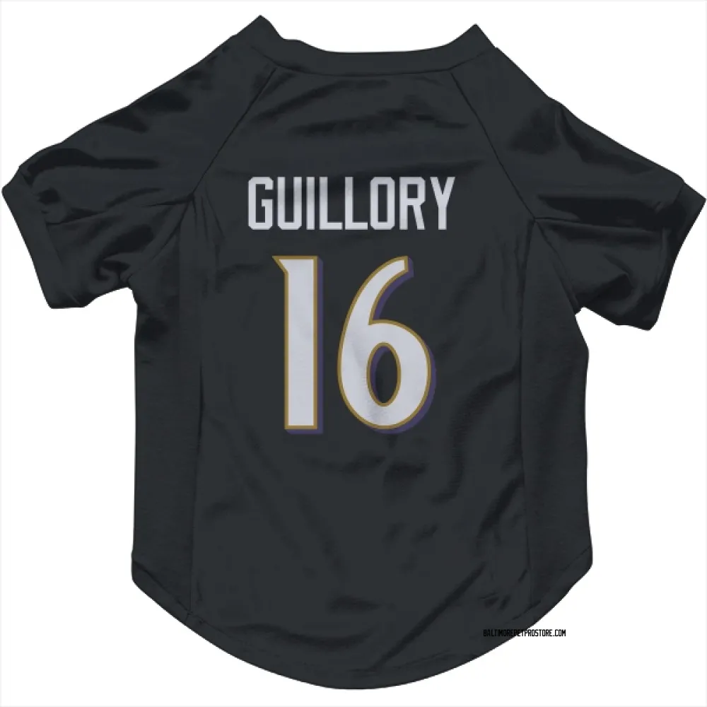 Baltimore Ravens Xavier Guillory Black Pet Jersey for Dog & Cat