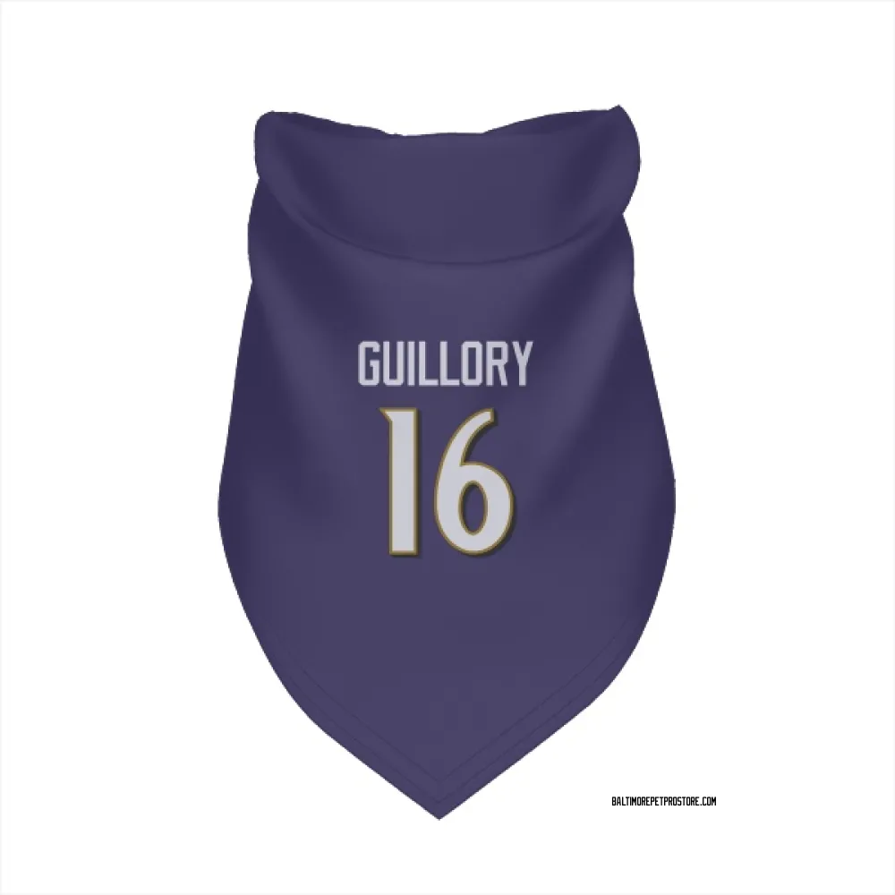 Baltimore Ravens Xavier Guillory Purple Pet Bandana for Dog & Cat