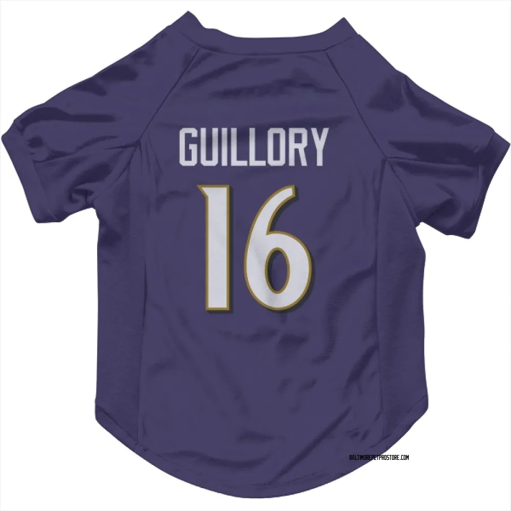 Baltimore Ravens Xavier Guillory Purple Pet Jersey for Dog & Cat
