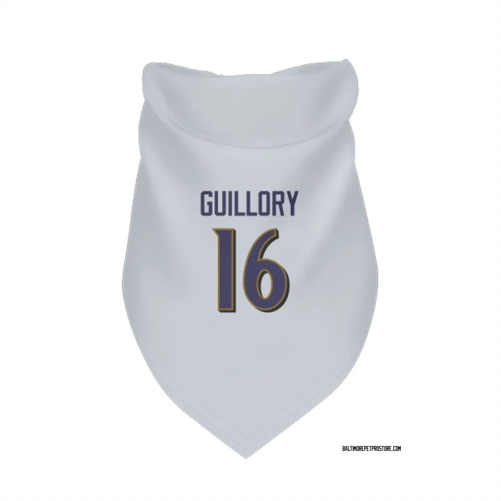 Baltimore Ravens Xavier Guillory White Pet Bandana for Dog & Cat