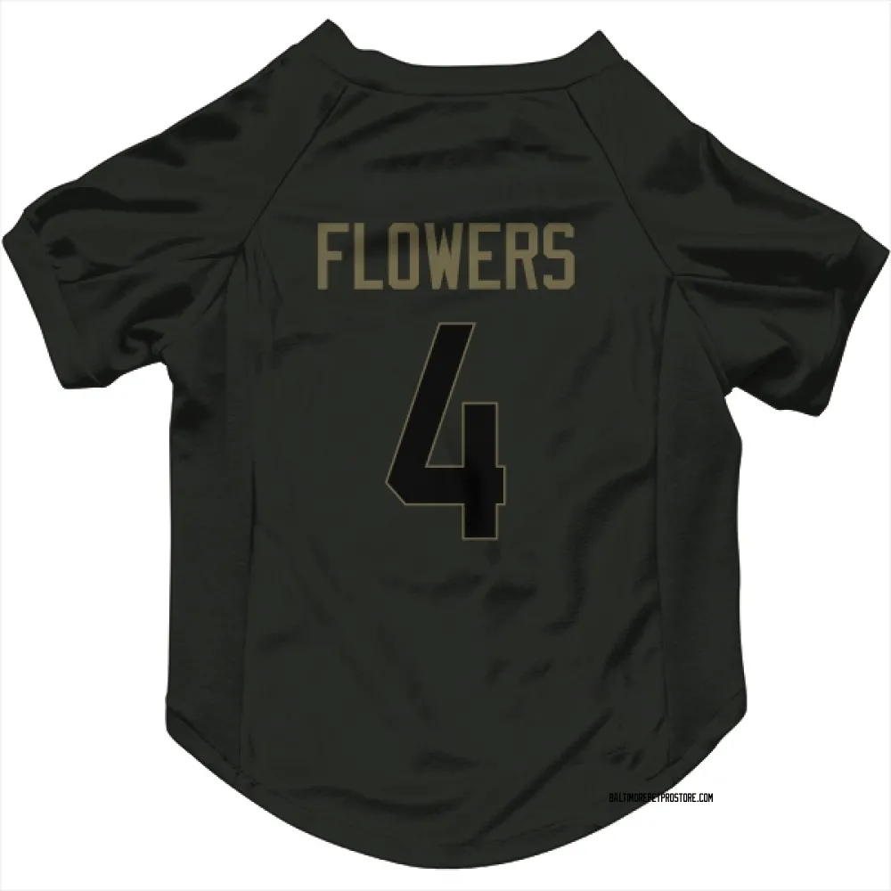 Baltimore Ravens Zay Flowers Black Service Pet Jersey for Dog & Cat