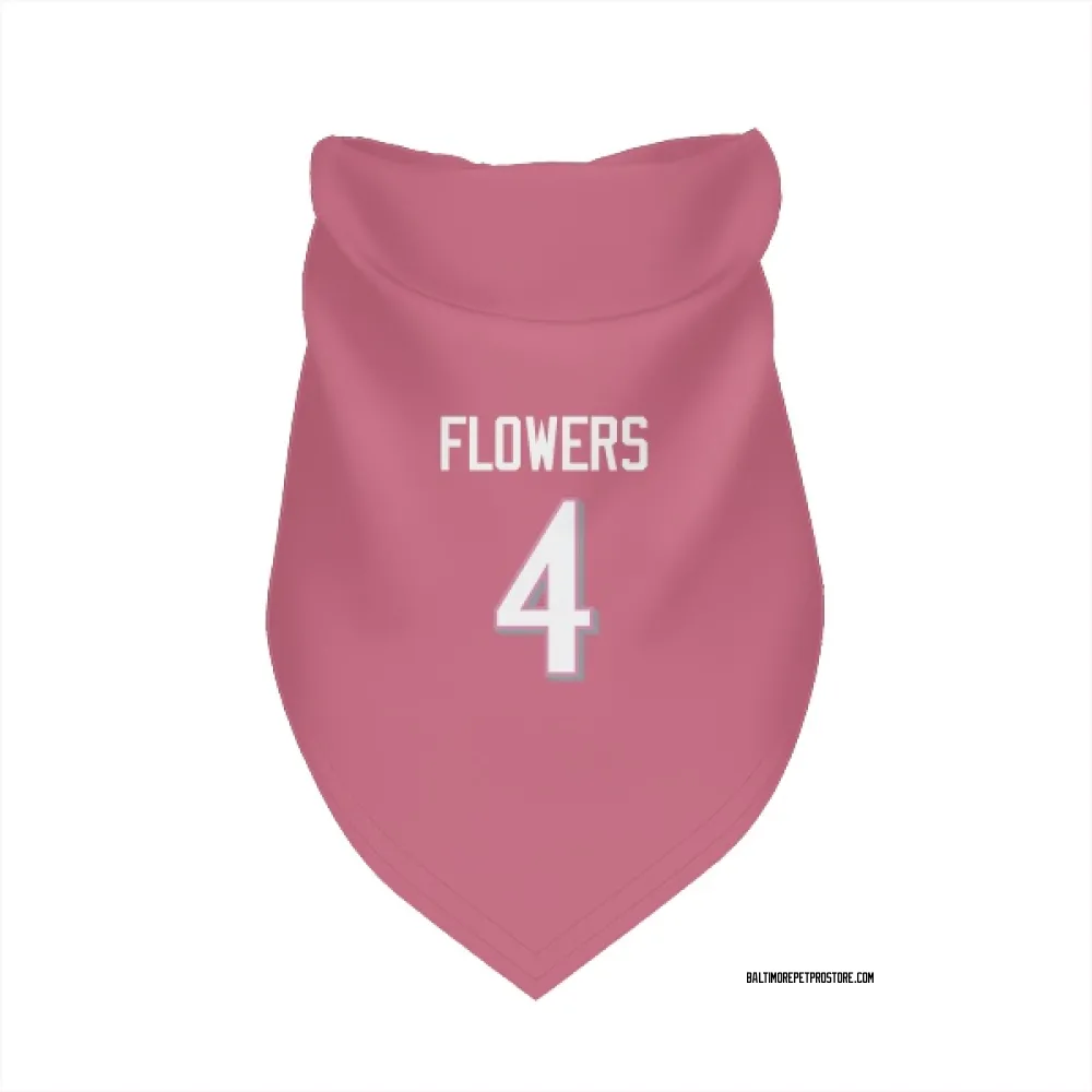 Baltimore Ravens Zay Flowers Pink Pet Bandana for Dog & Cat