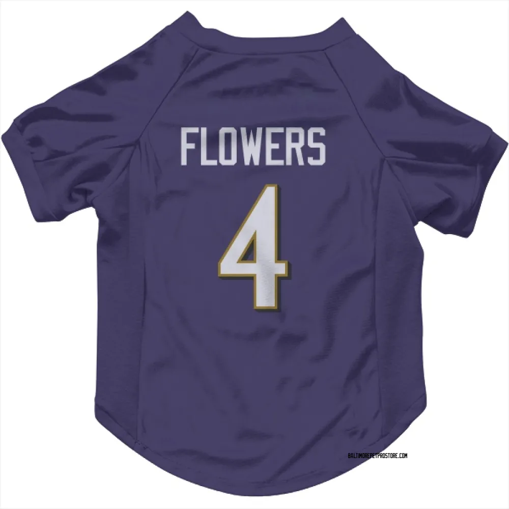 Baltimore Ravens Zay Flowers Purple Pet Jersey for Dog & Cat